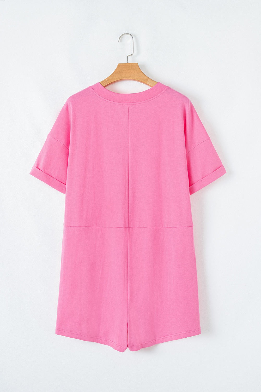 Pink V Neck Romper RTS