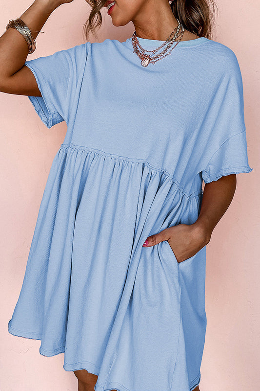 Raw Edge Babydoll Dress RTS