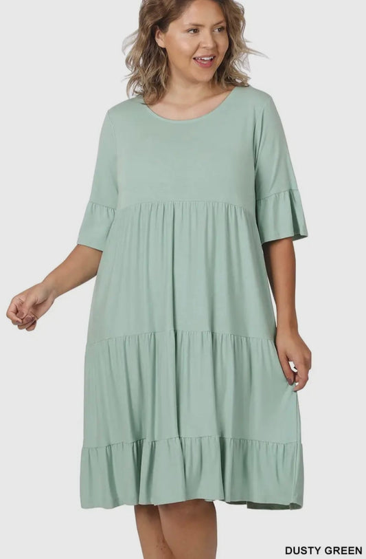 Dusty Green Dress