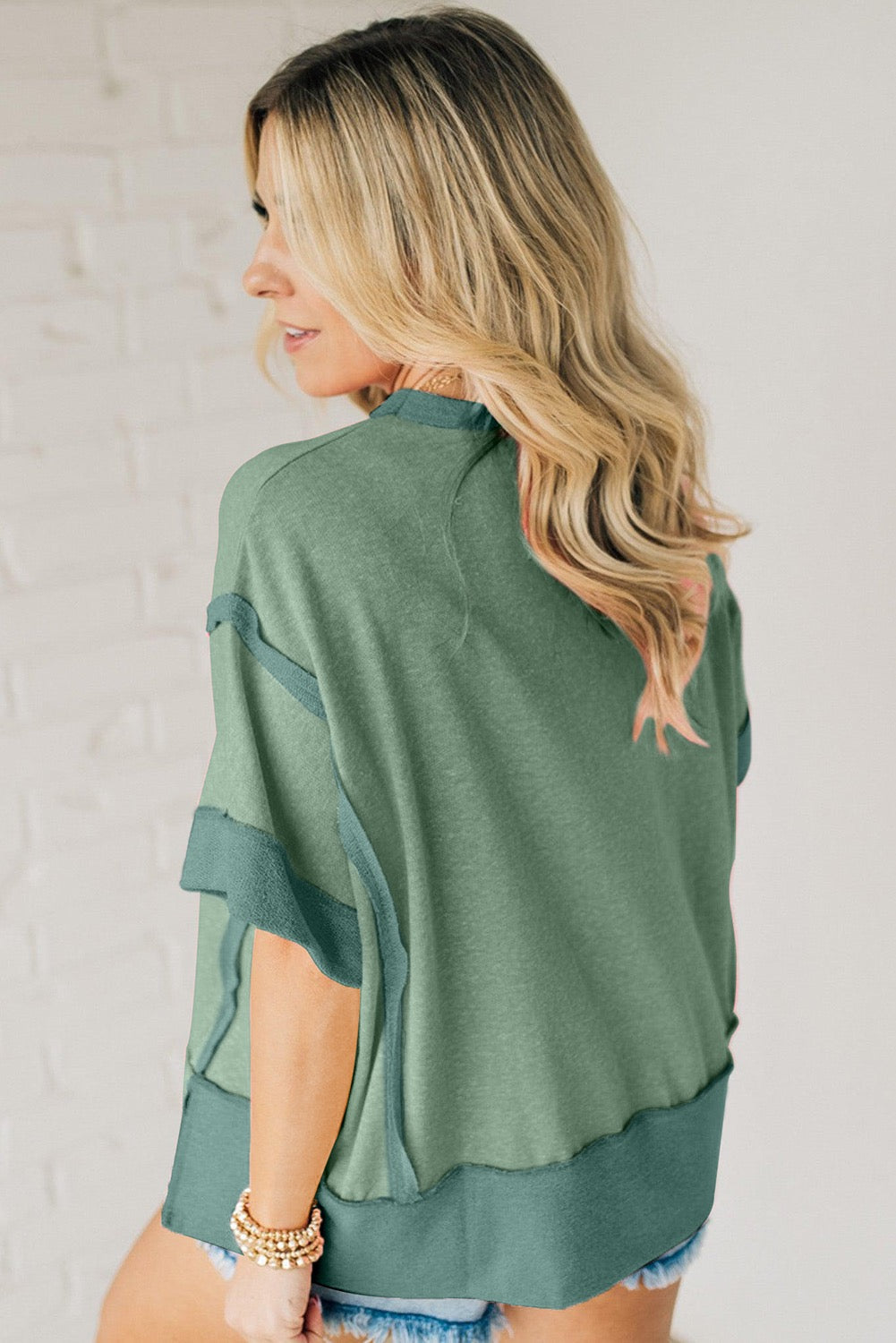 Green Patchwork Top RTS