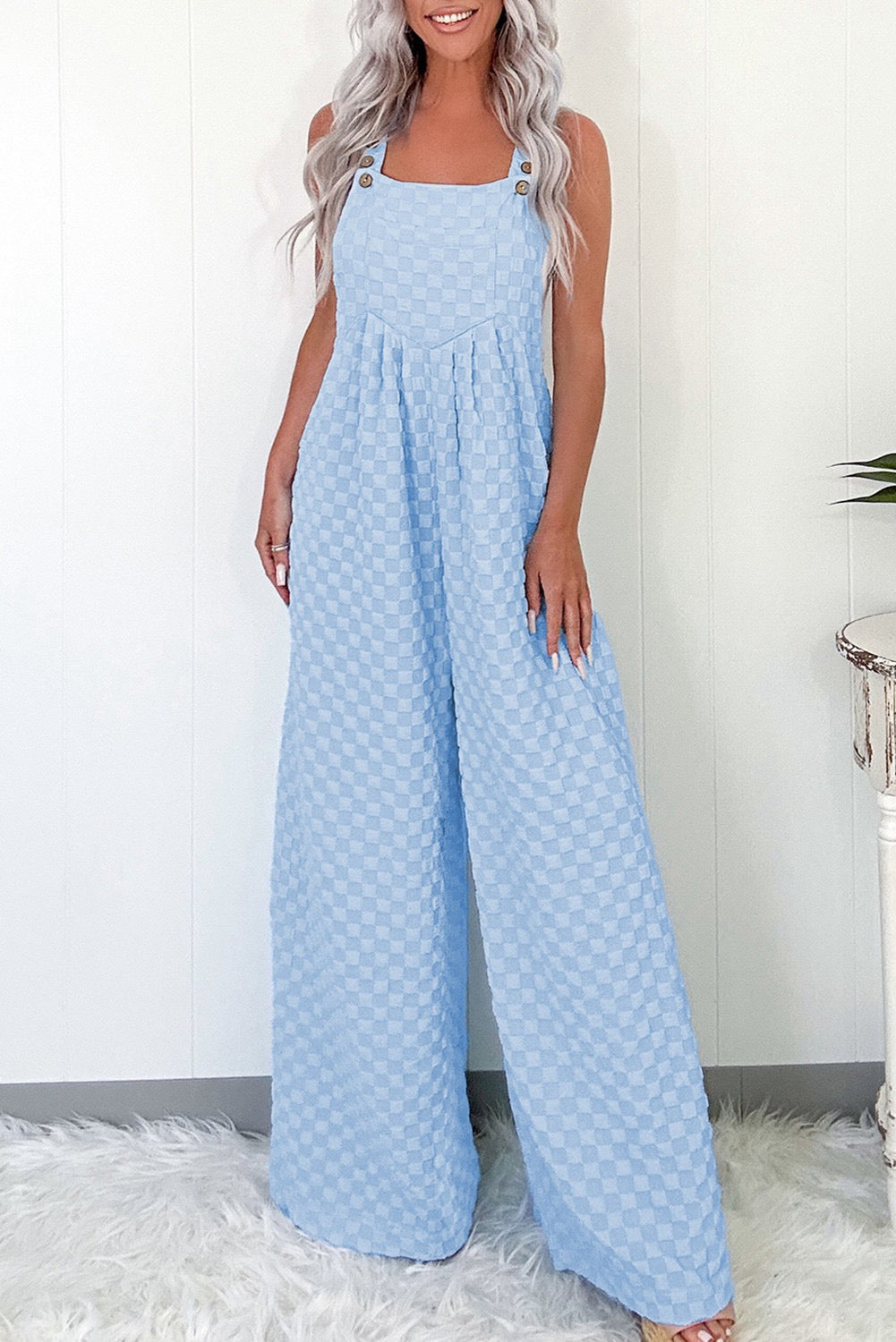 Blue Checkered Overalls RTS
