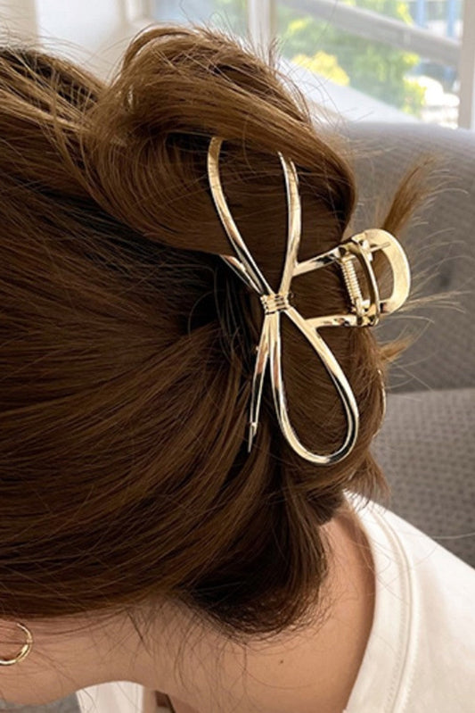 Gold Bow Claw Clip RTS