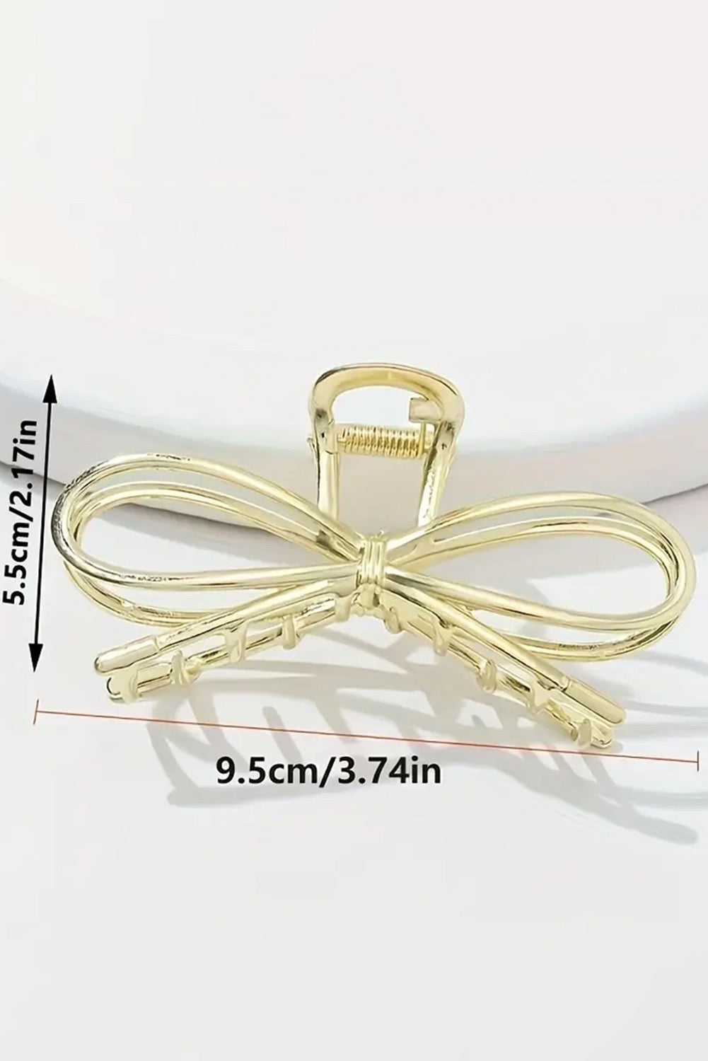 Gold Bow Claw Clip RTS