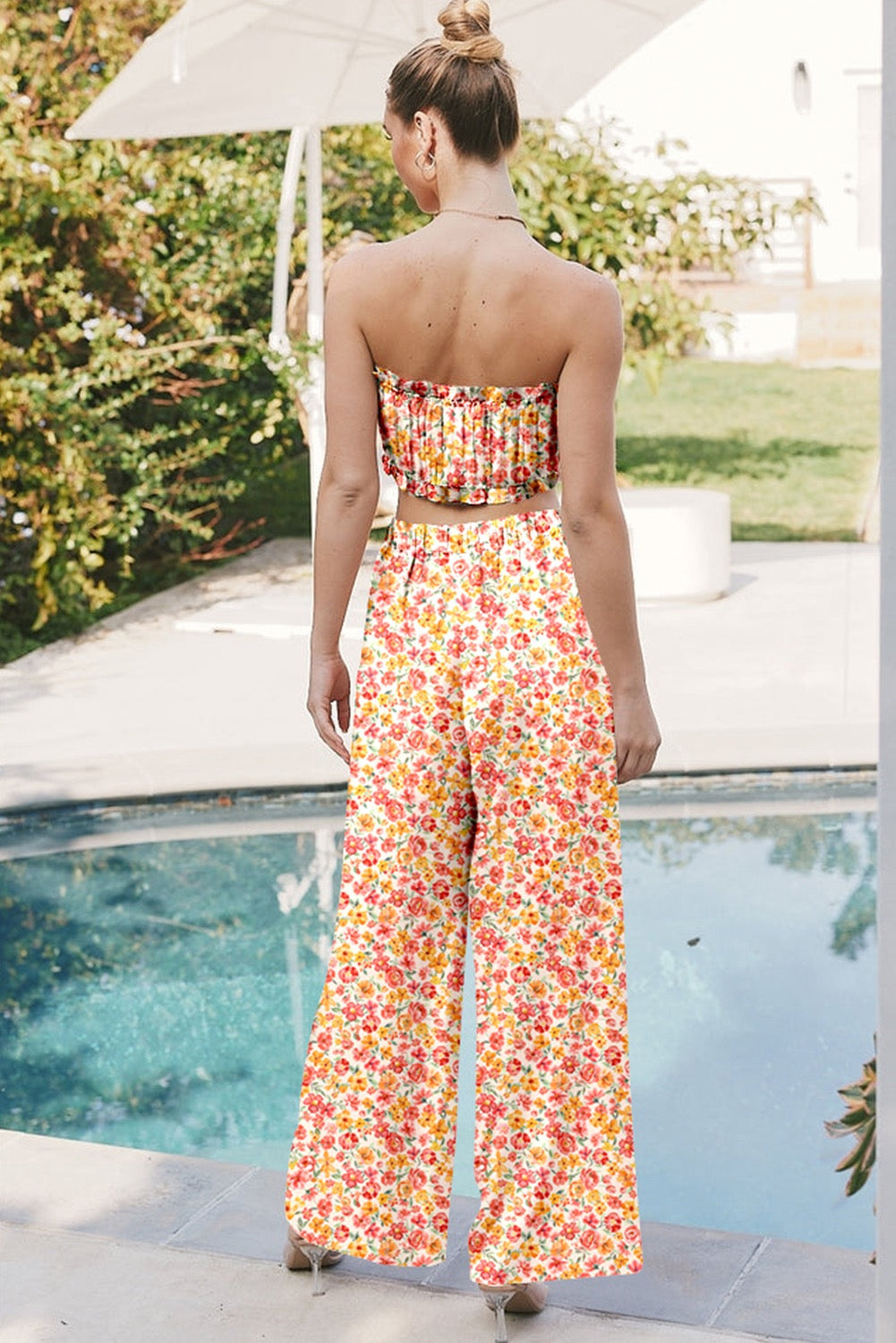 Floral Bandeau Pants Set RTS