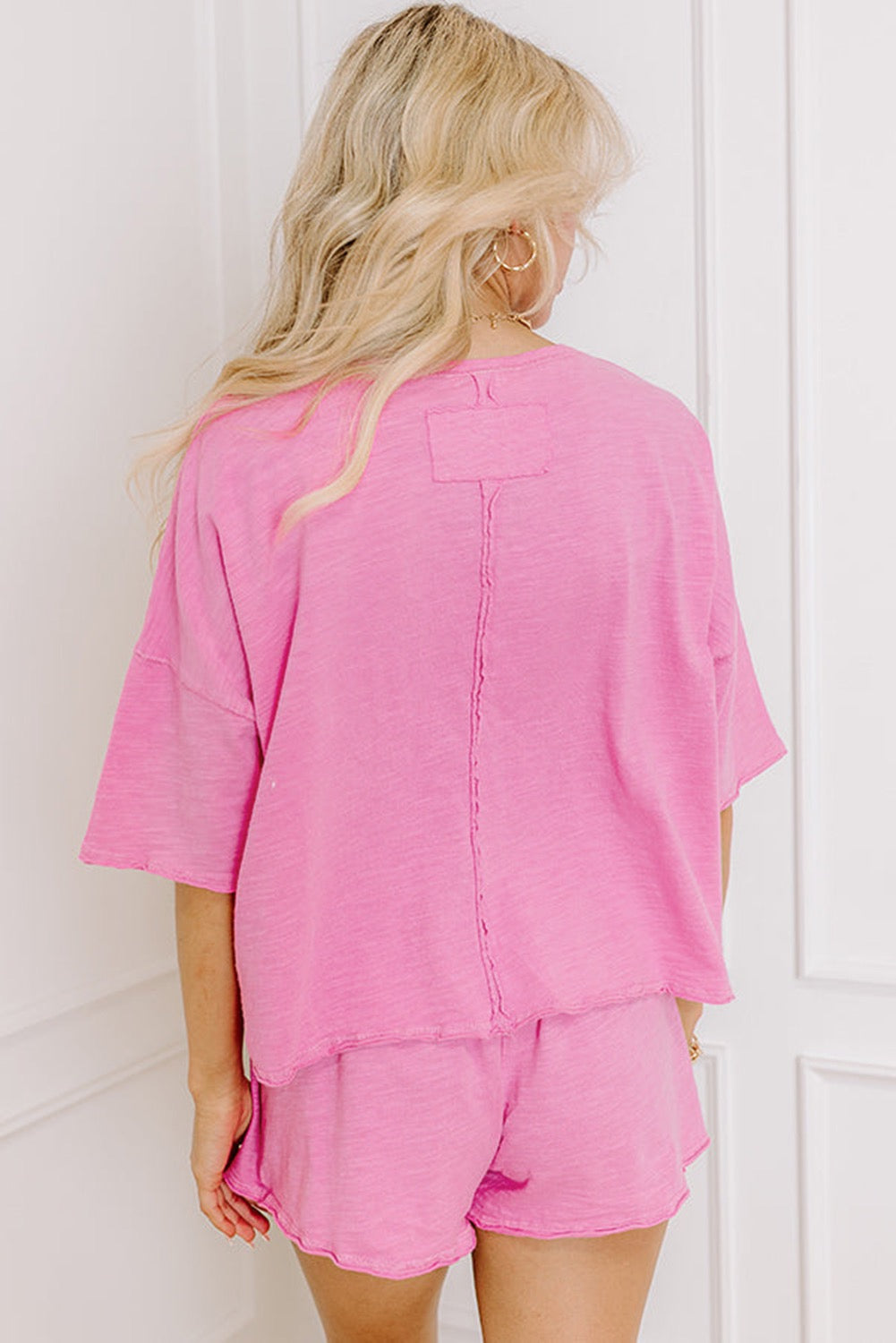 Pink Loose Skirt T Set RTS