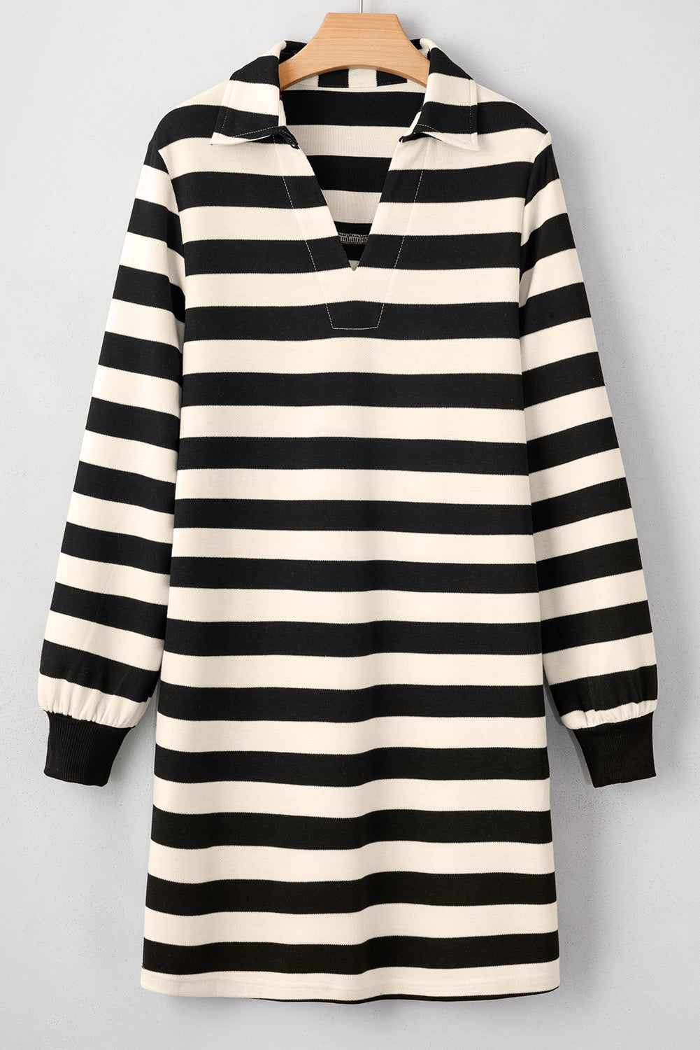 Black Striped Dress RTS