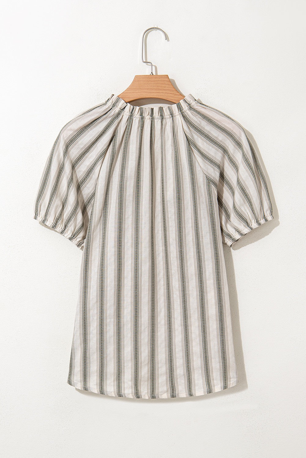 Grey Striped Blouse RTS